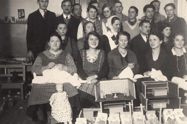 Weihnachtsbastelein 1930er Jahre