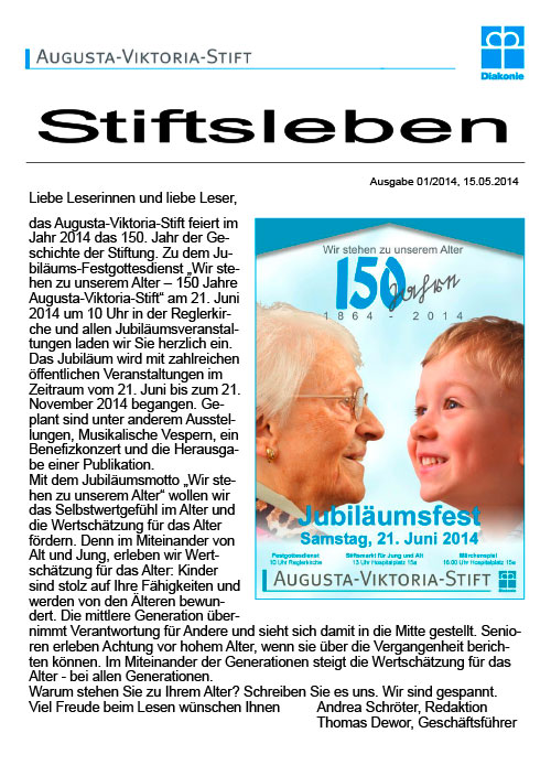 Stiftsleben - Ausgabe 1/2014